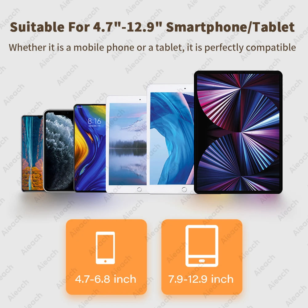 Adjustable Folding Tablet Stand For iPad or Tablets (4.7-12.9")