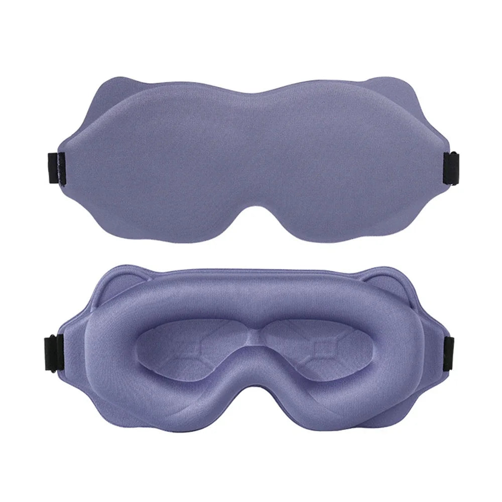 3D Contoured Sleep Mask-Soft Padded Light- Blocking Eye Mask