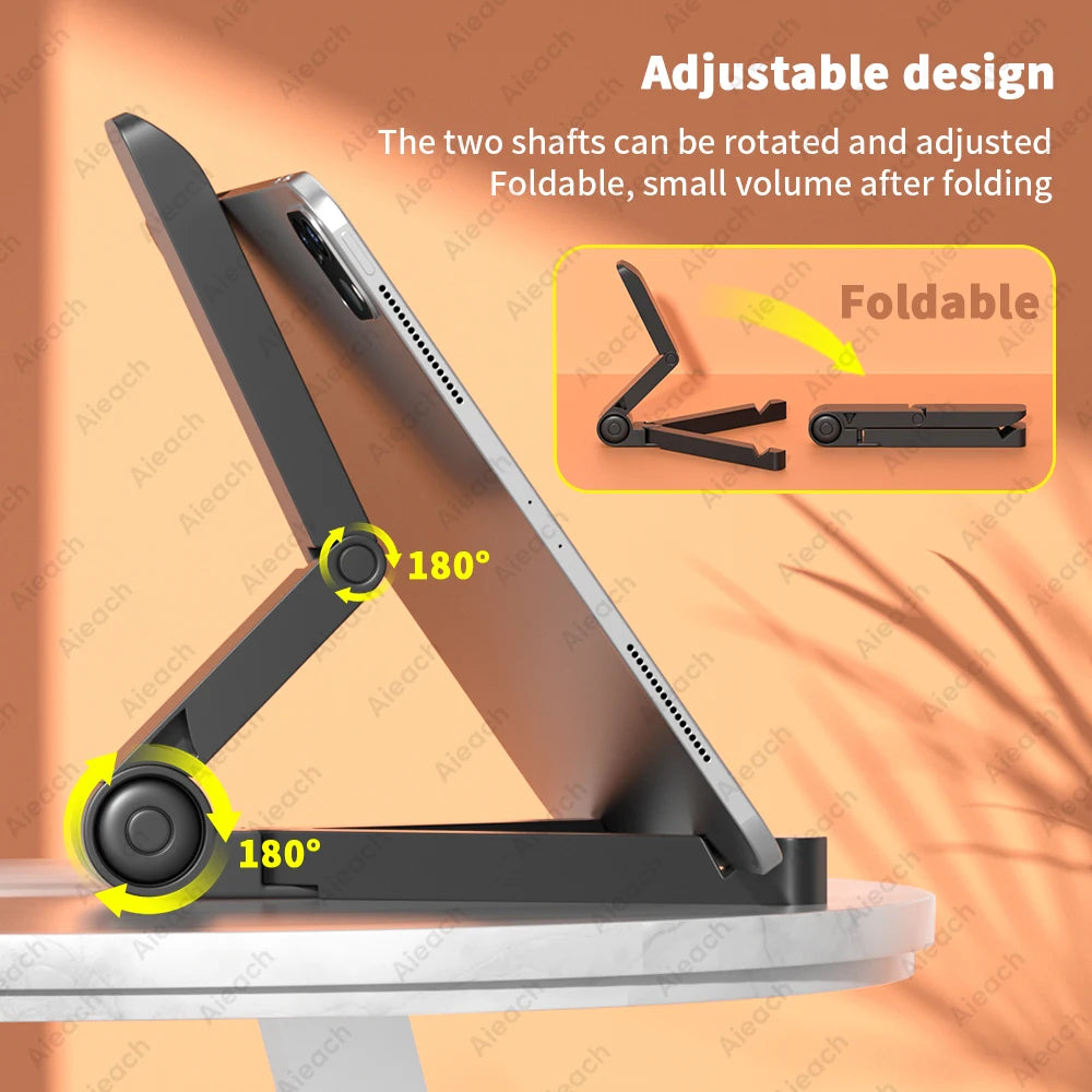 Adjustable Folding Tablet Stand For iPad or Tablets (4.7-12.9")