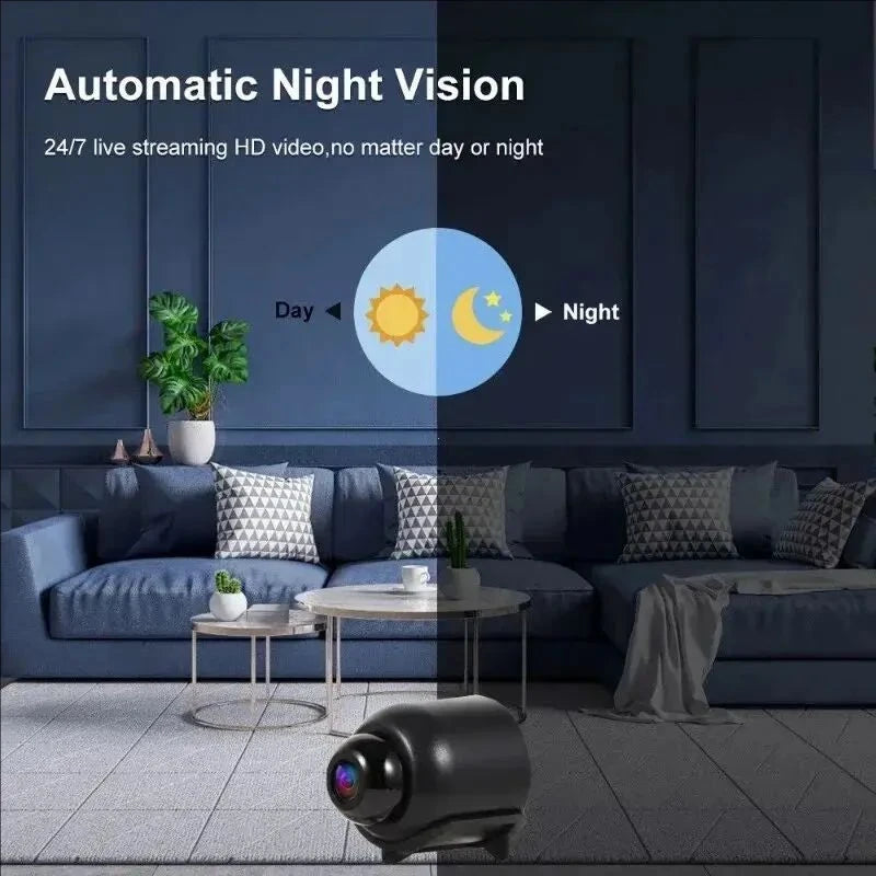 X5 Mini Camera 1080P HD Wifi Wireless Night Vision Motion Detection Video Camera Home Security Camcorder Audio Video Recorder