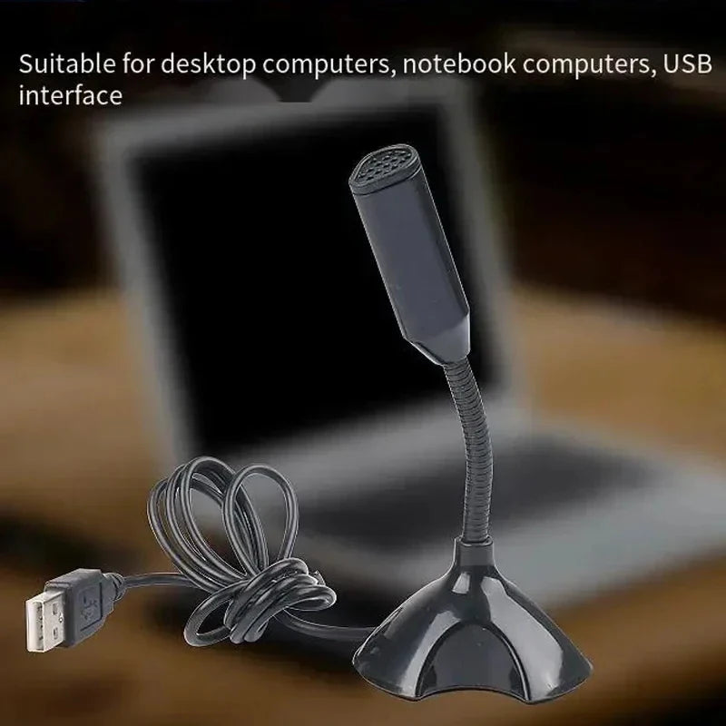 Professional USB Microphone Kit for Computer Laptop Adjustable Desktop Stand Gaming Mic for Streaming Podcast ASMR Discord Zoom