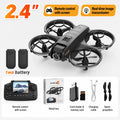 ZNLYRION YL3PK Mini Full Protective Drone With 2.4 Inch Screen Remote Dual Camera Optical Flow Hover 2 Batteries Indoor RC Quadcopter