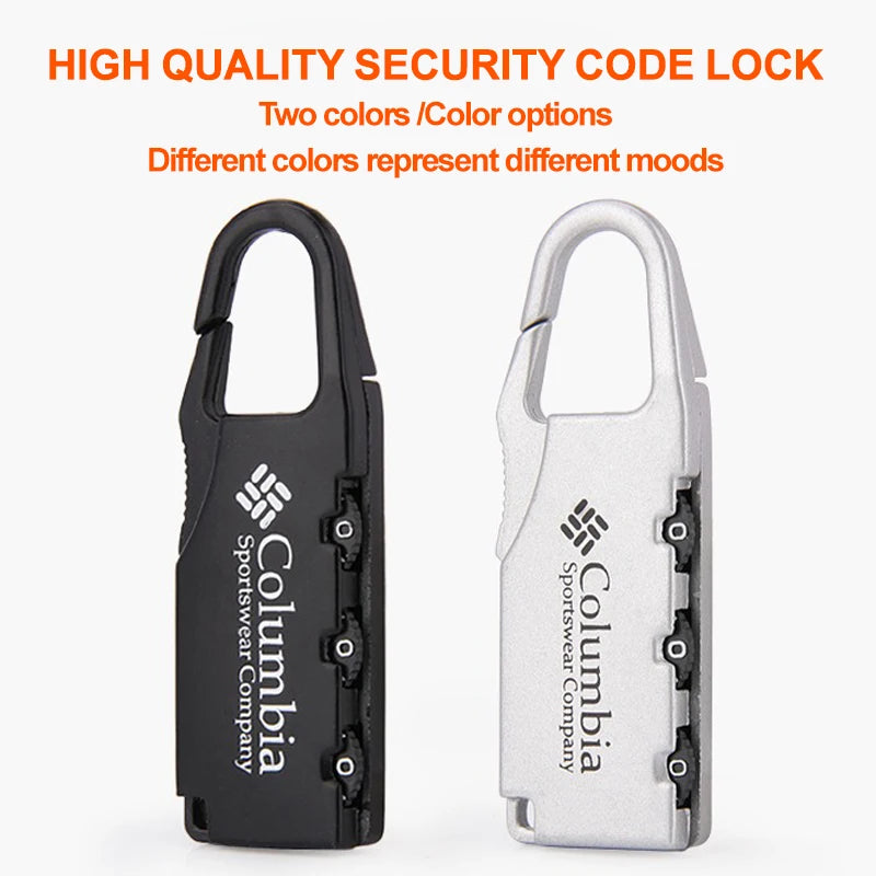 Alloy Combination Code Number Lock Padlock Luggage Lock for Zipper Bag Backpack Handbag Drawer Cabinet Luggage Lock Tools