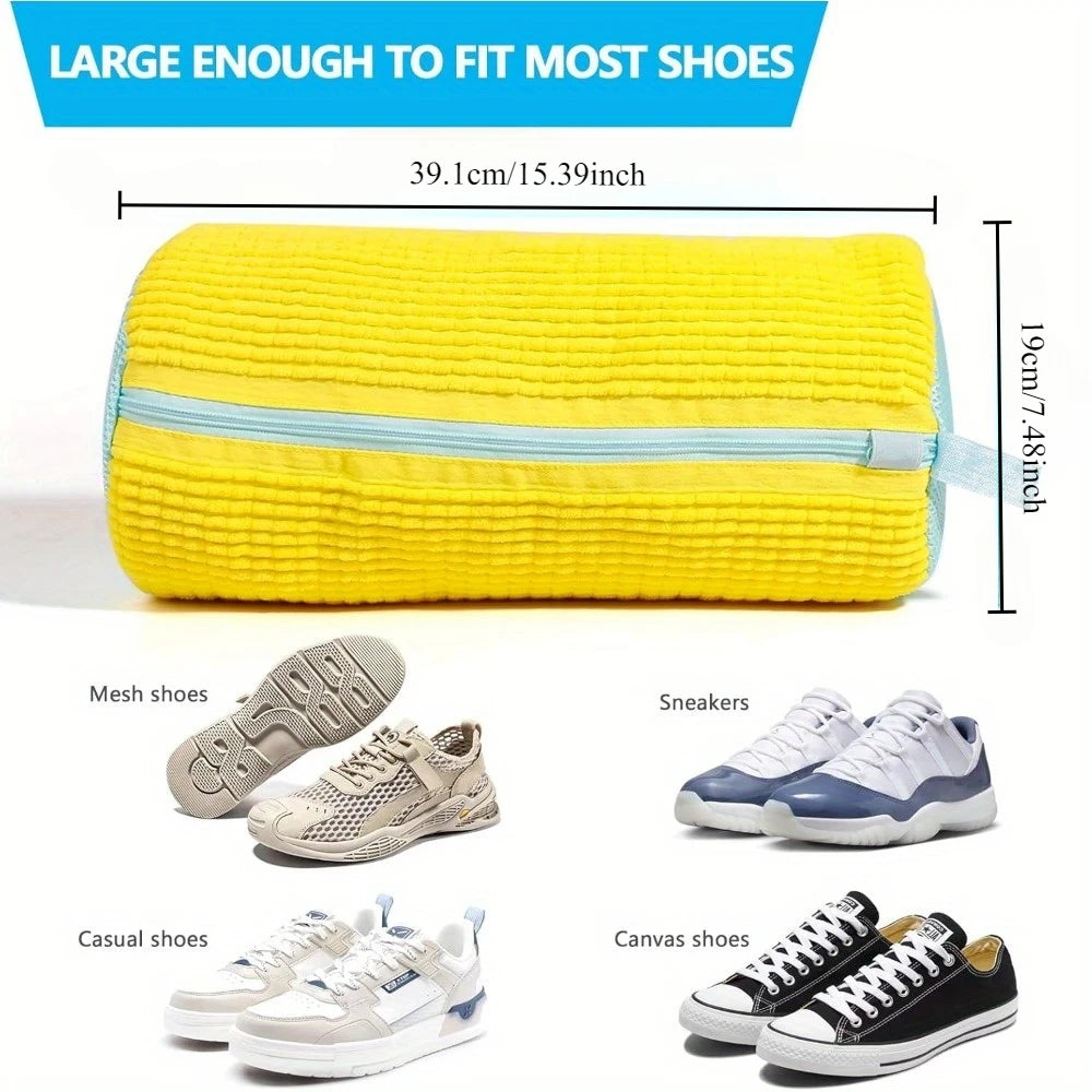 Reusable Shoe Washing Bag with Zipper- Machine Washable