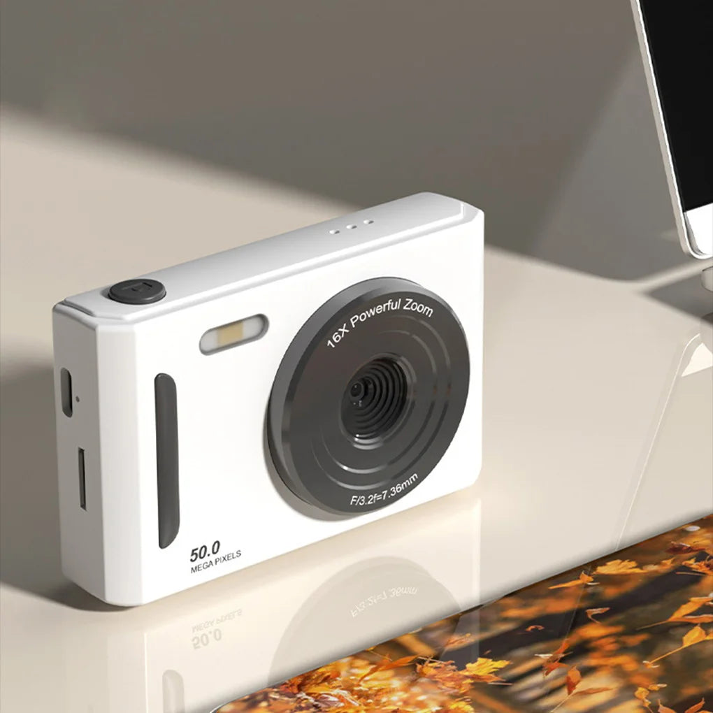 4K Digital Camera Dual Camera Flash 50 Million Hd Pixel Pixel Retro Ccd Portable Card Entry-level Camera Auto Focus