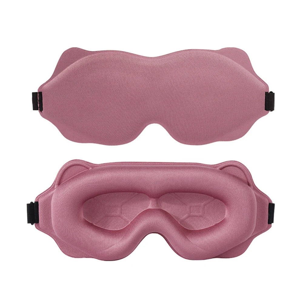 3D Contoured Sleep Mask-Soft Padded Light- Blocking Eye Mask
