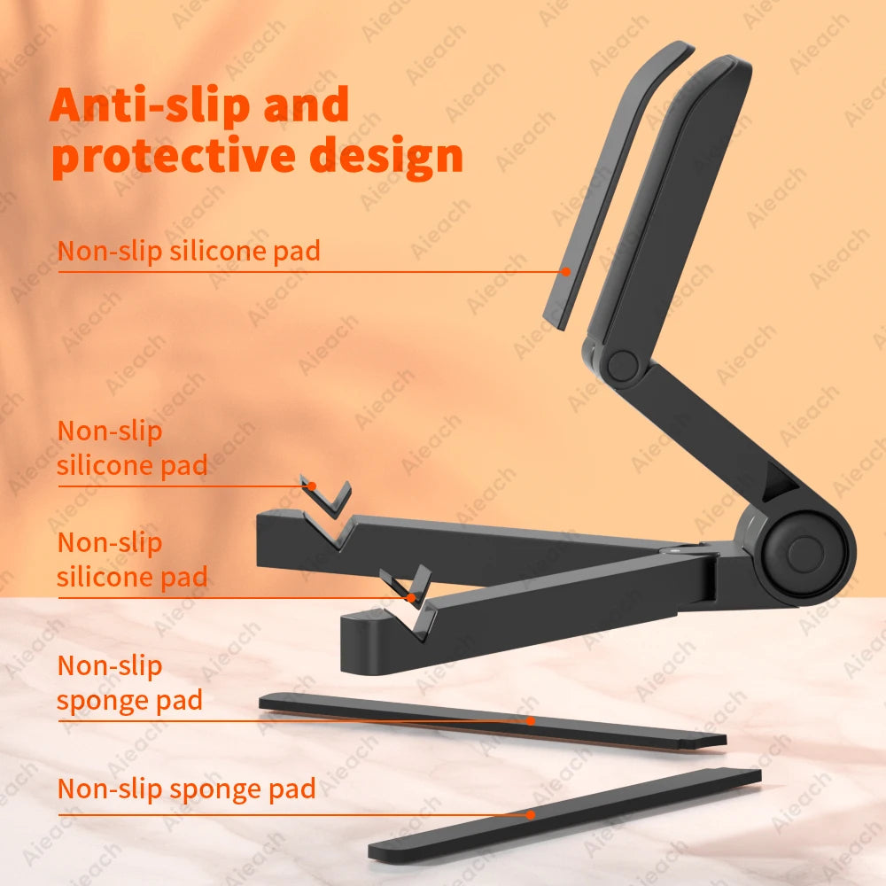 Adjustable Folding Tablet Stand For iPad or Tablets (4.7-12.9")