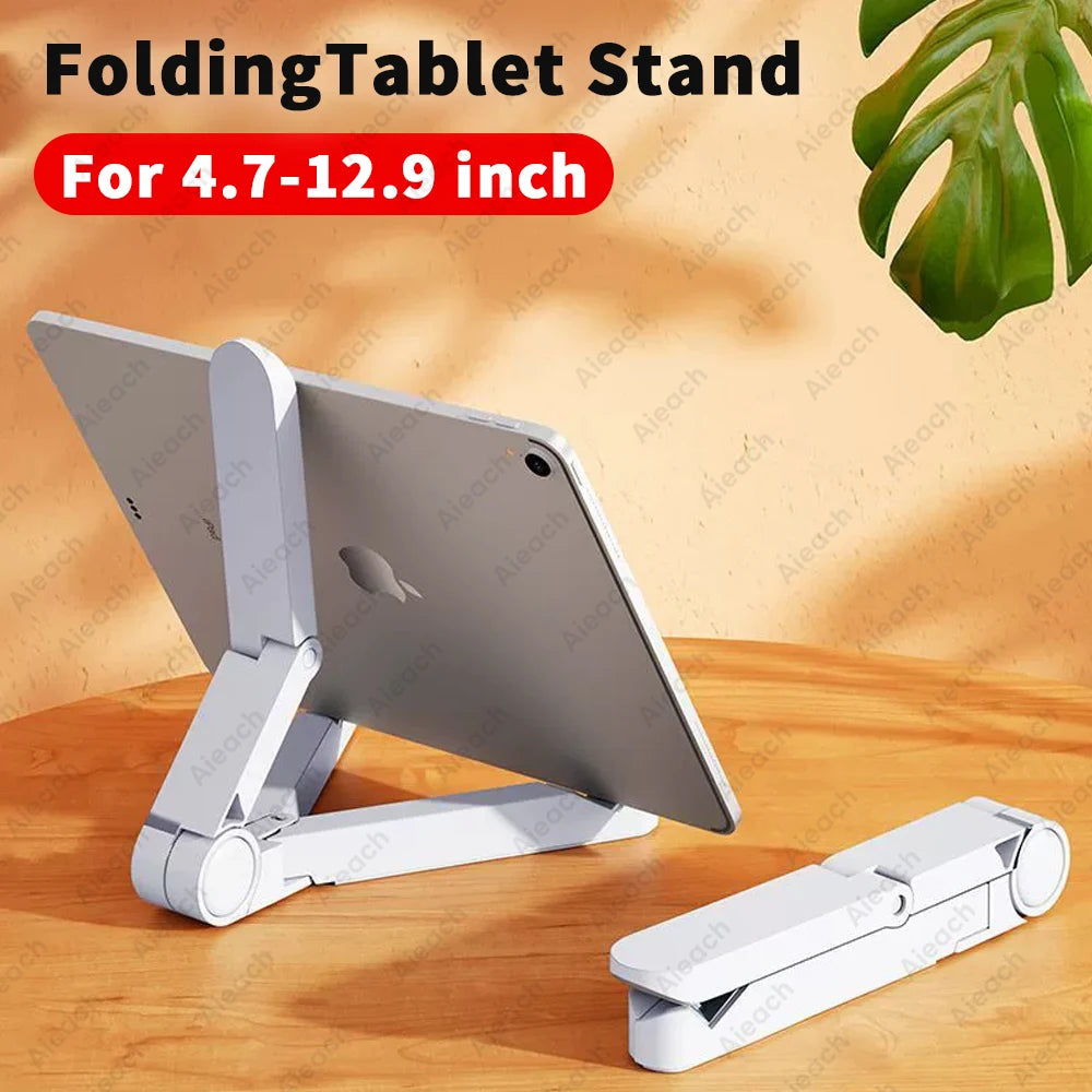 Adjustable Folding Tablet Stand For iPad or Tablets (4.7-12.9")