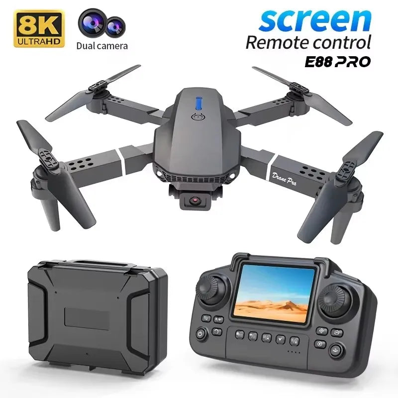 2026 15000M New E88PRO 8K 5G Professional HD Dual Camera Aerial Photography Remote Control Aircraft Quadcopter Drone Toys gift