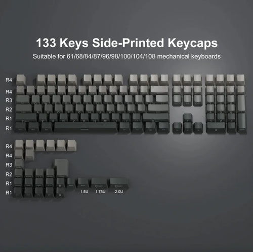135-Key PBT Gradient Gaming Keycap Set