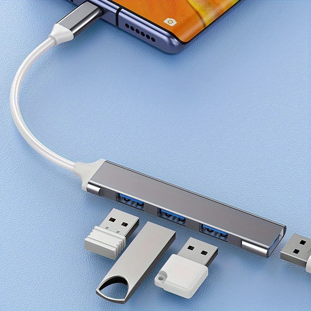 4-Port USB-C Hub Adapter for Laptops & Computers – Violette & Bros.