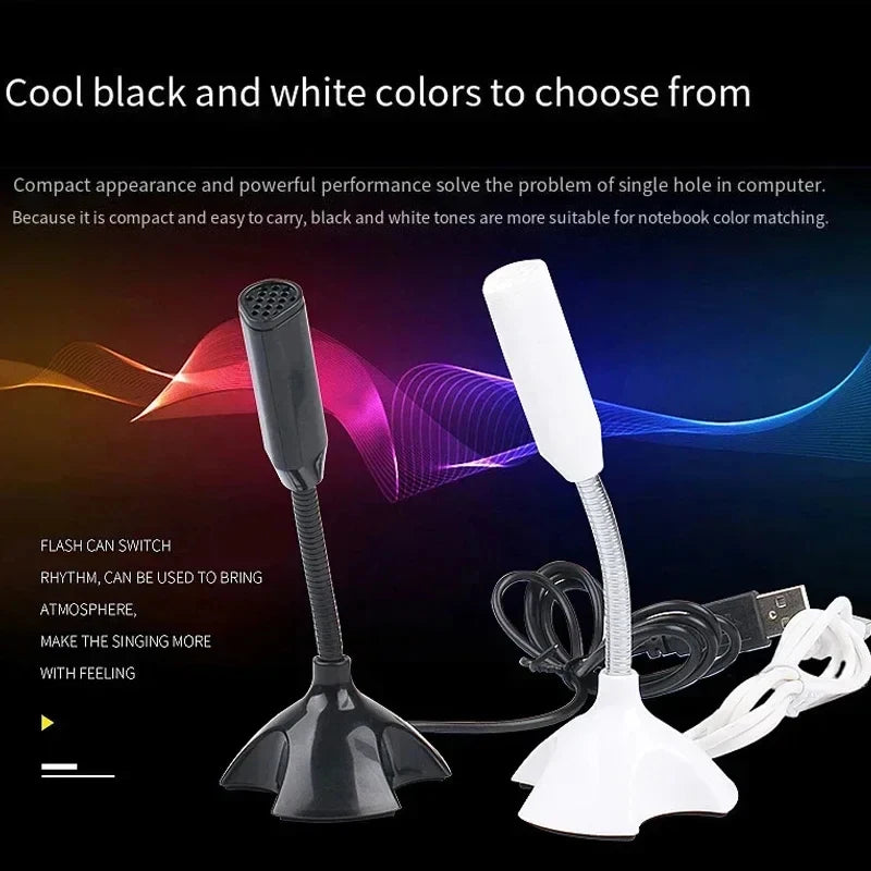 Professional USB Microphone Kit for Computer Laptop Adjustable Desktop Stand Gaming Mic for Streaming Podcast ASMR Discord Zoom