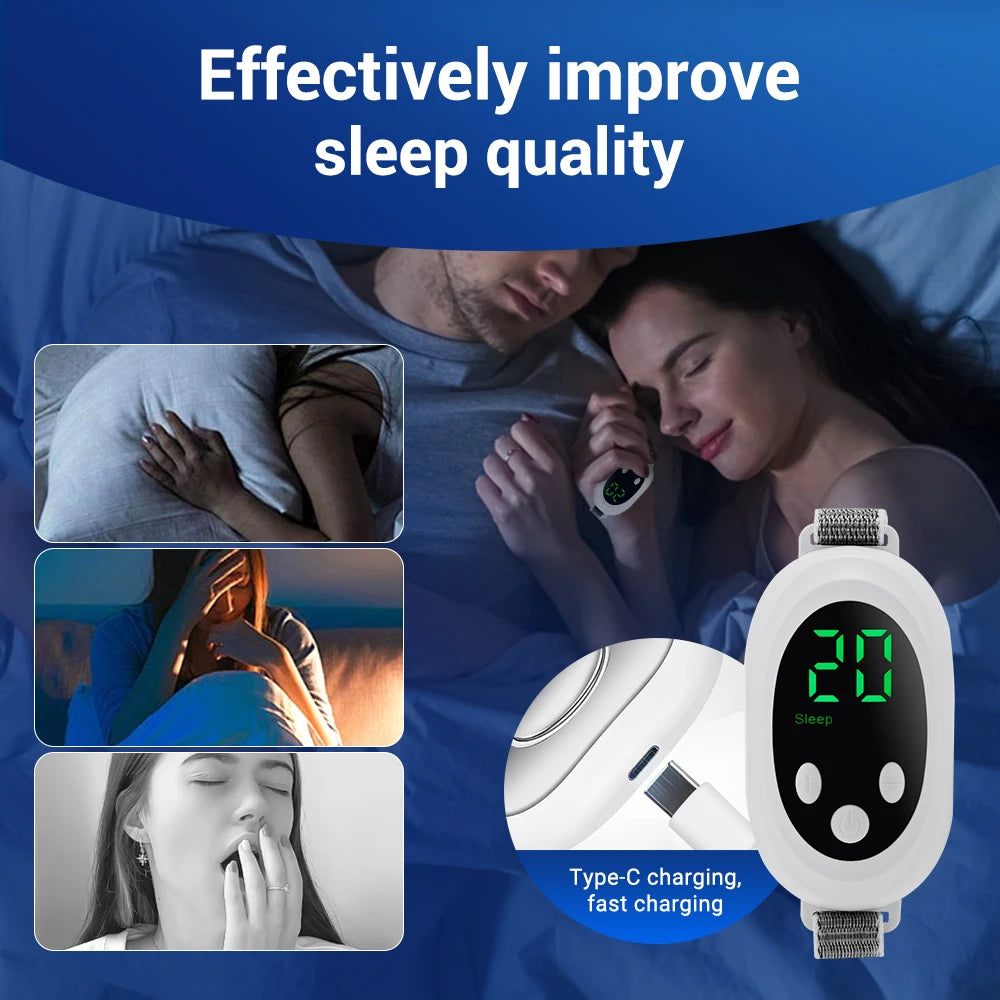 Two modes, 20 levels of intensity, intelligent sleep device, anxiety relief, neurological sleep, insomnia, and soothing device,
