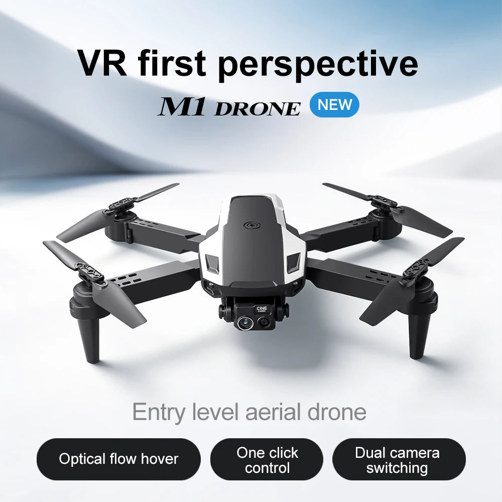 Original M1/M1VR Foldable GPS Drone 4K HD Dual Camera Flow Positioning VR Glasses Portable Outdoor RC Aerial Quadcopter