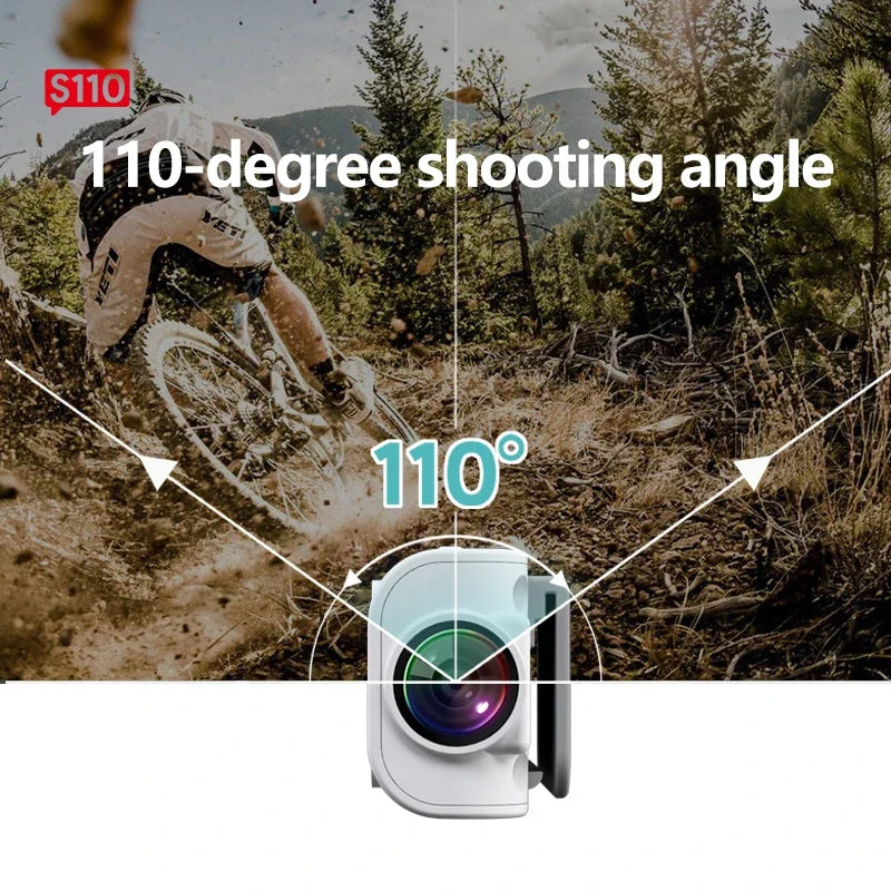 Mini Body Camera 2.7K HD Wearable FPV Eyeglasses Video Shooting WiFi Headset Glasses Action Cameras for Walking Travel Cycling