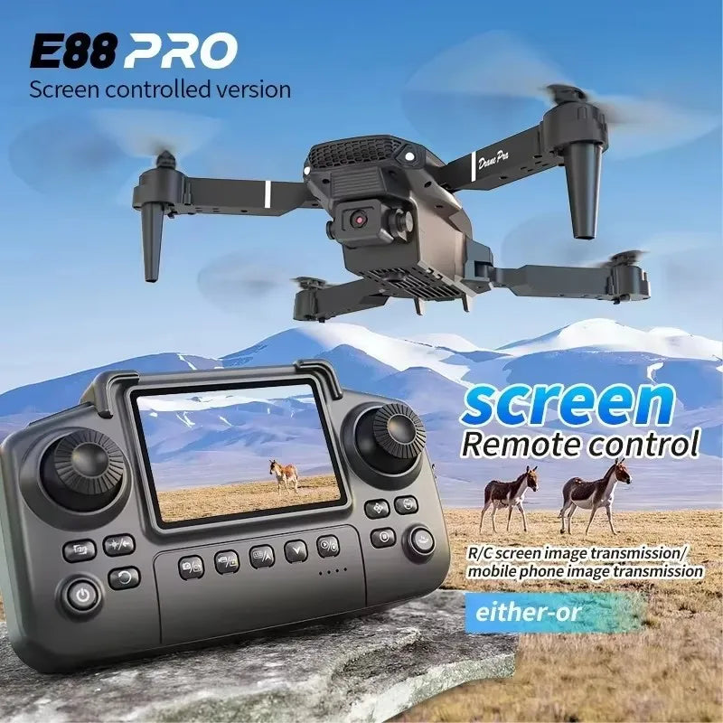 2026 15000M New E88PRO 8K 5G Professional HD Dual Camera Aerial Photography Remote Control Aircraft Quadcopter Drone Toys gift