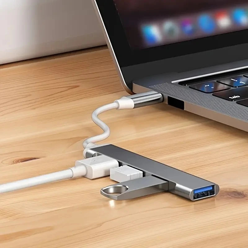 4-Port USB-C Hub Adapter for Laptops & Computers – Violette & Bros.
