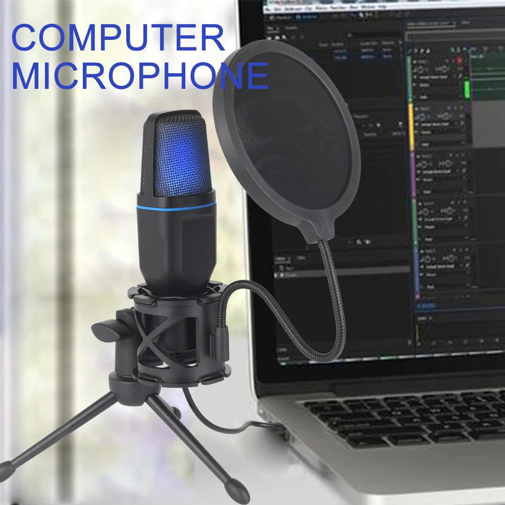 RGB USB Condenser Microphone for Gaming, Streaming & Podcasting