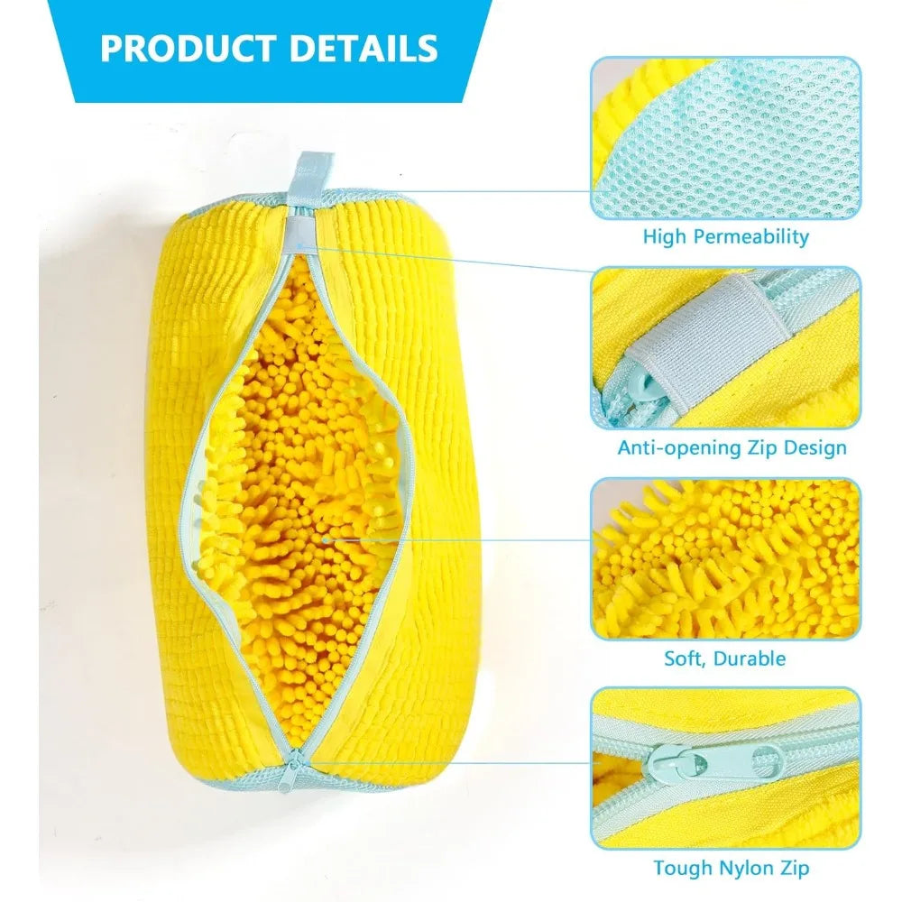 Reusable Shoe Washing Bag with Zipper- Machine Washable