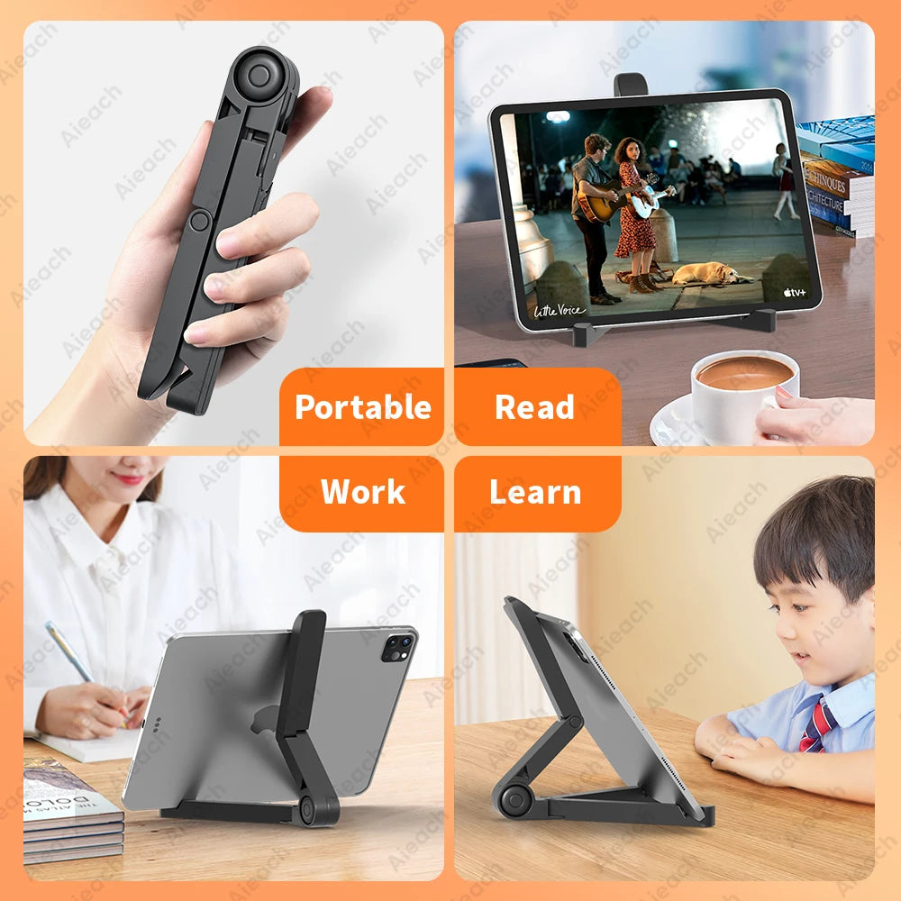Adjustable Folding Tablet Stand For iPad or Tablets (4.7-12.9")